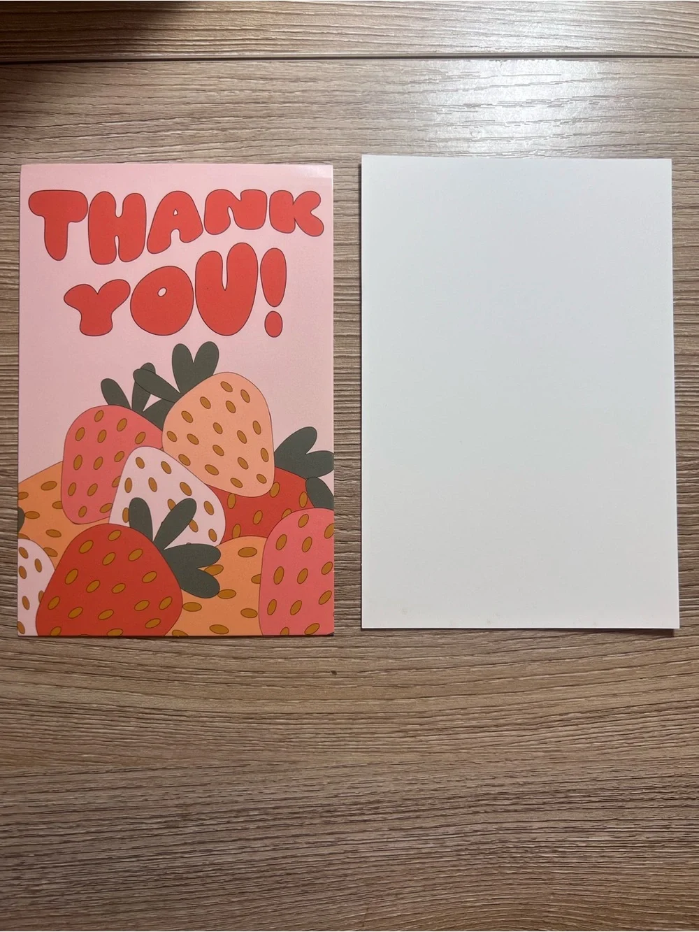 25 Pink Heart 10x13 Poly Mailers & 25 Strawberry Thank You Cards 50PC Set